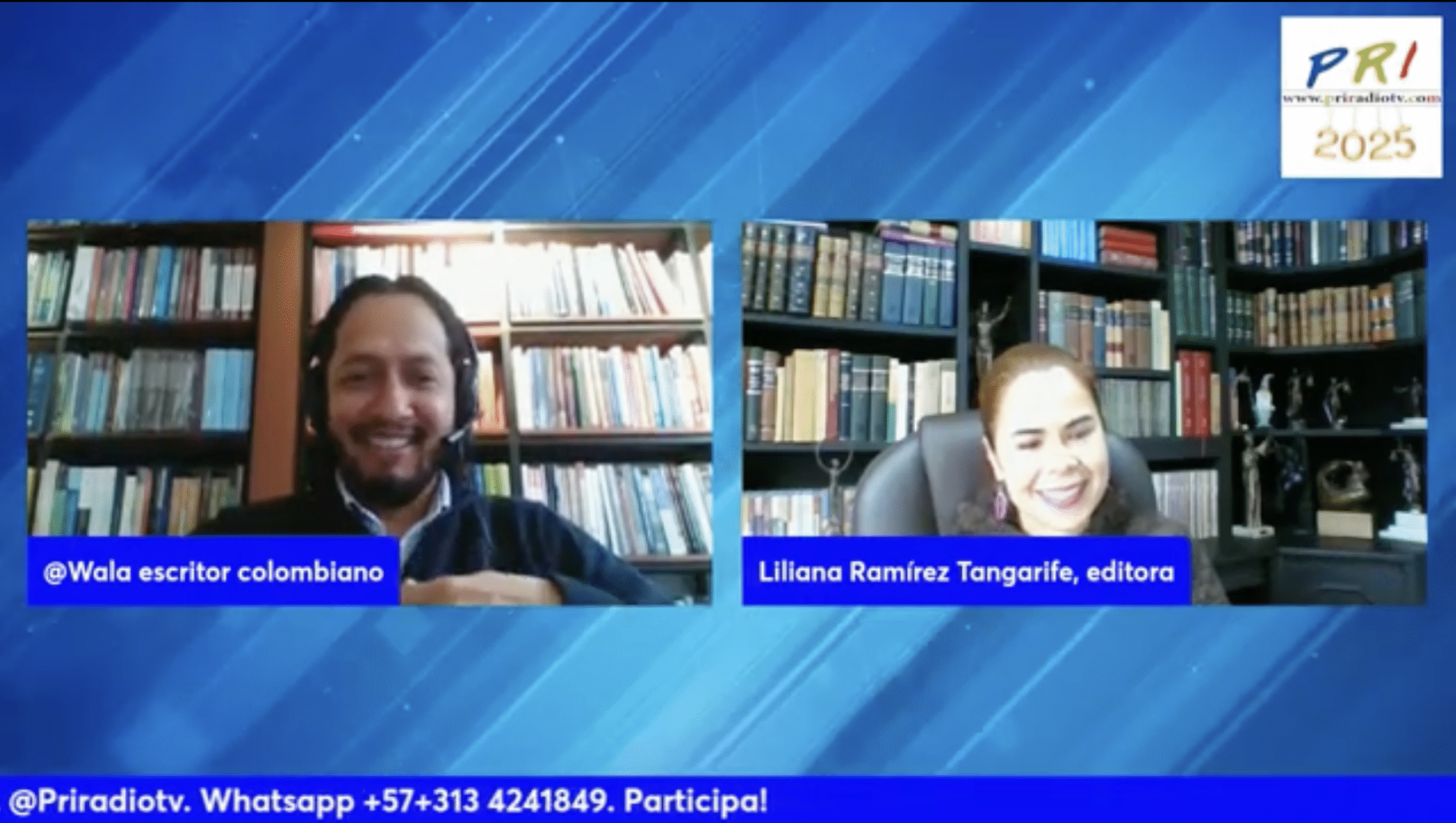 Walter Alonso Lopez dialoga con Liliana Ramirez. #editorialibañez. #priradiotv.